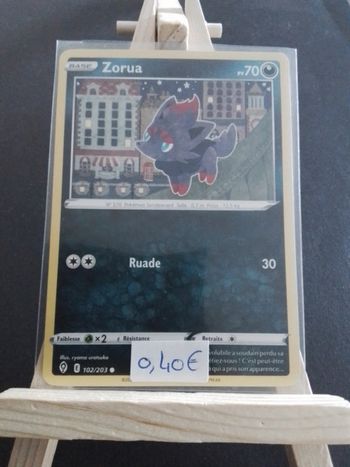 Carte Pokémon Zorua 102/203