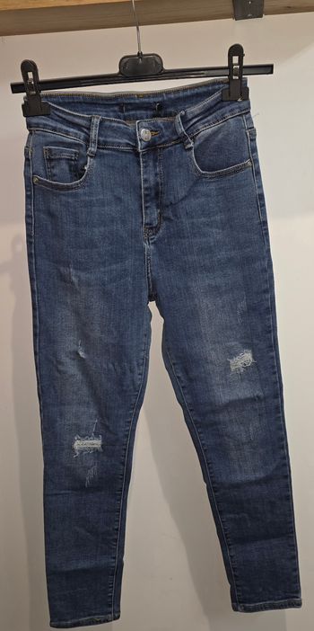 Jeans effet usé 36