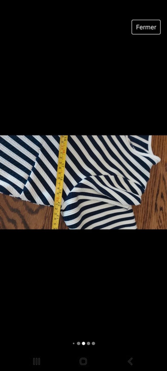 Robe manches 3/4 Lerros t XL bleu et blanc - photo numéro 14