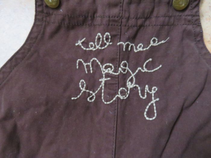 Salopette 'Grain de blé' 24 mois-86cm - photo numéro 2