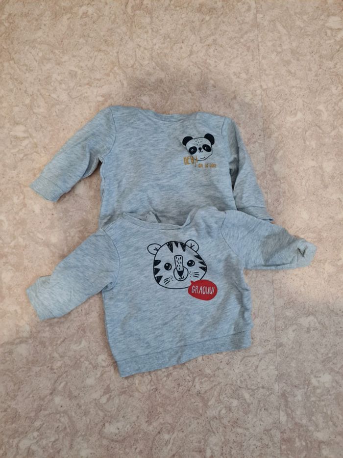 Lot 9 mois pull