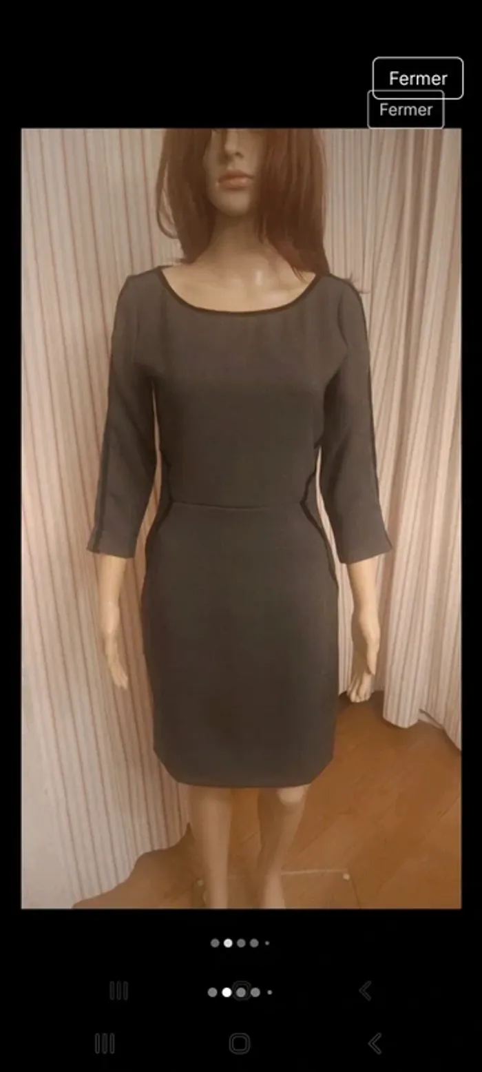 Magnifique Robe gris/noir Armani Exchange t S - photo numéro 2