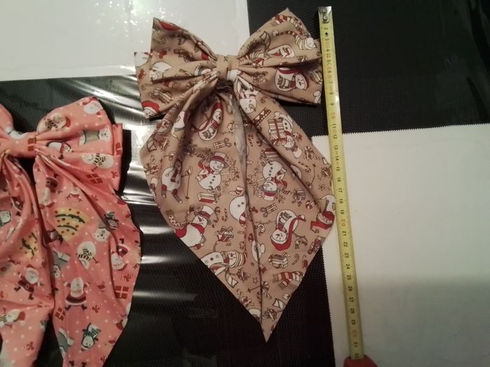 Lot de barrettes ruban Noël - photo numéro 3