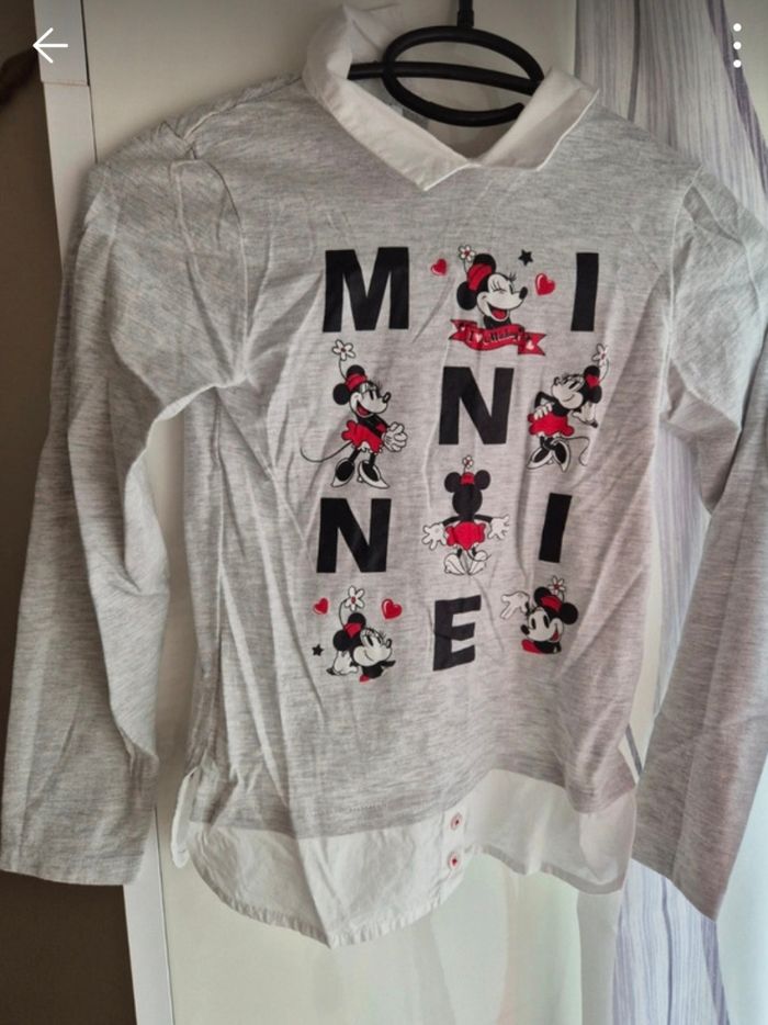 T-shirt fille manches longues Minnie