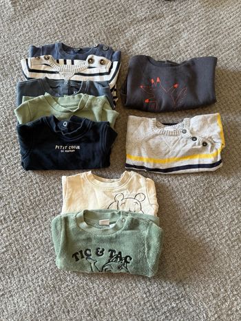 Lot de 9 pull taille 3 mois