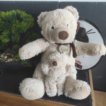 doudou peluche musicale baby nat beige marron bébé bn942 Boîte À Musique Ourson