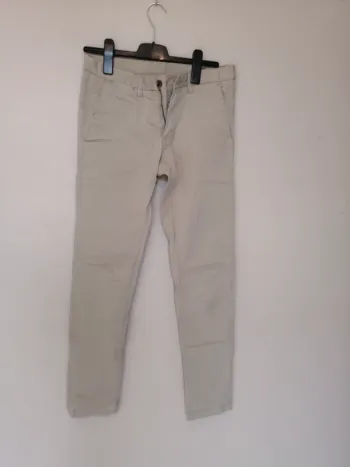 Pantalon Chino Teddy Smith slim beige taille 38