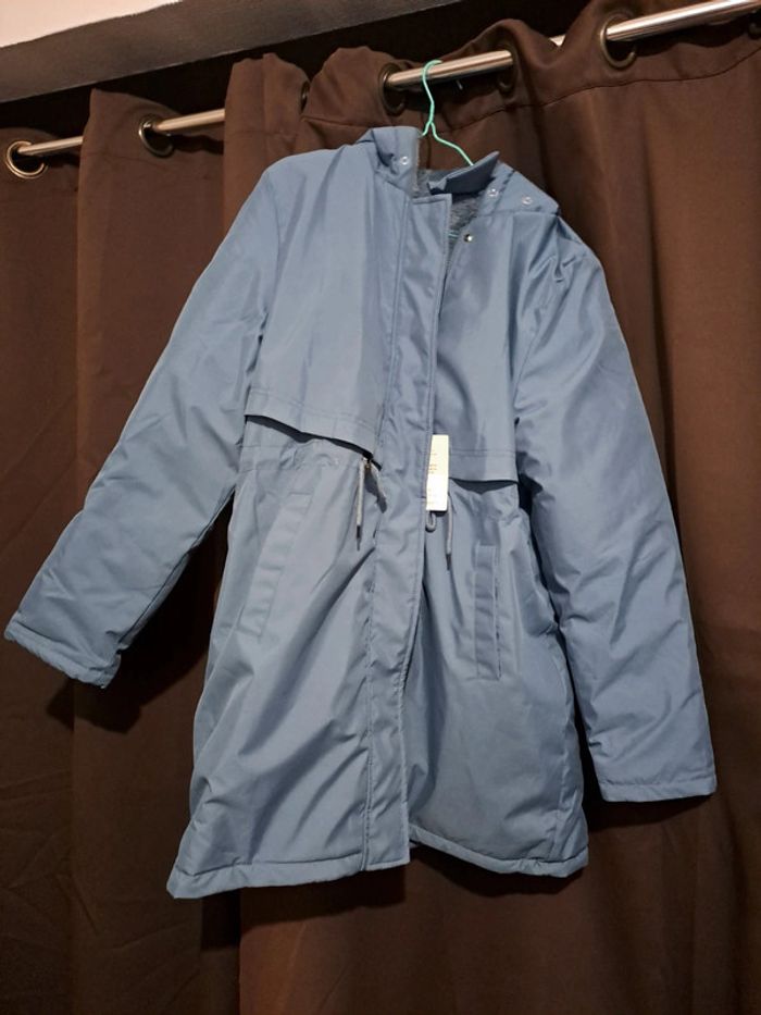 Manteau bleu polaire - photo numéro 3