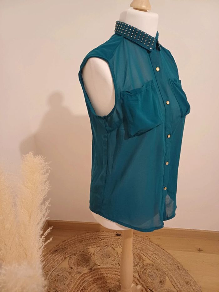 Chemise transparente boutonnée Orcelly taille M 38 - photo numéro 8