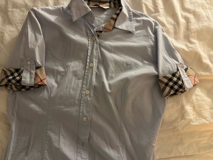 Chemise bleu ciel Burberry Taille 42 - photo numéro 3
