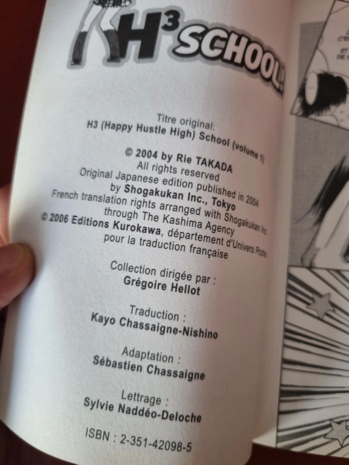 lot de 3 mangas H3 school tome 1, 2 et 5 - photo numéro 10
