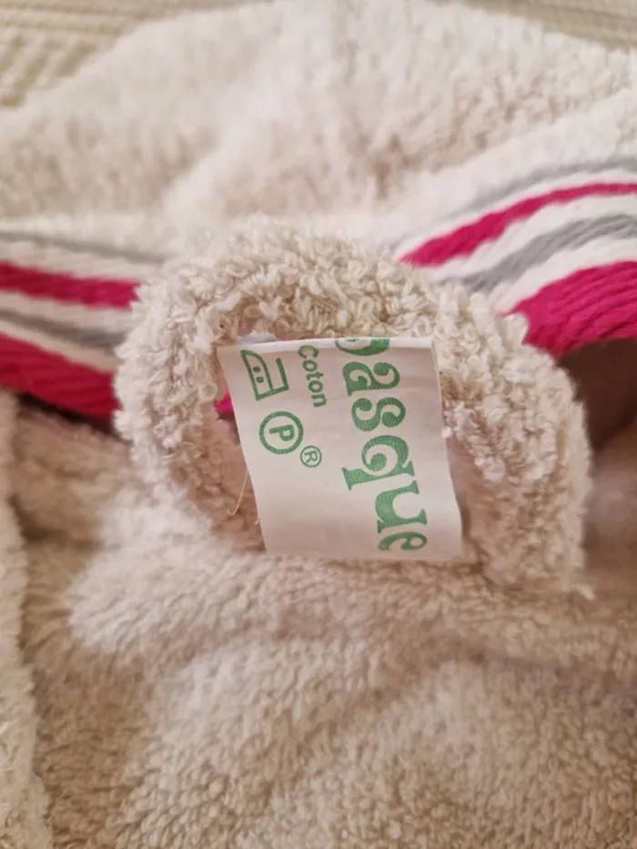 Peignoir enfant Linge Basque 4 ans - photo numéro 4