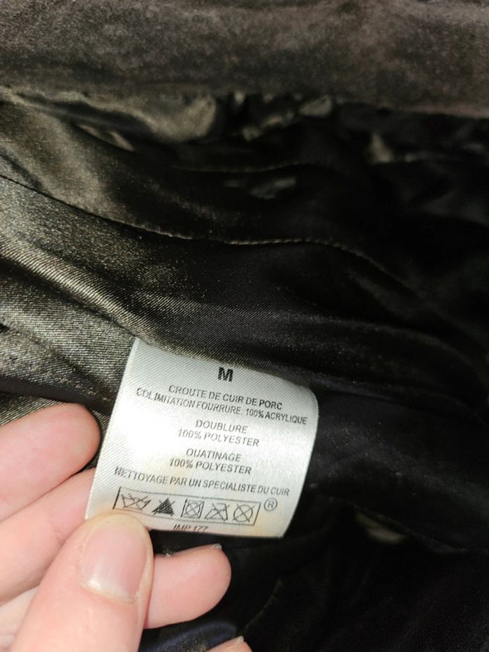 Veste en croûte de cuir M - photo numéro 6