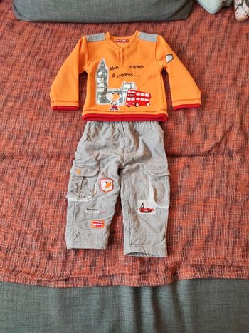 Ensemble pull et pantalon velours