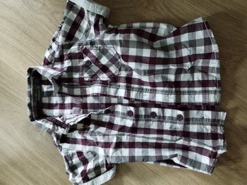 Chemise manches courtes été carreaux 3 ans