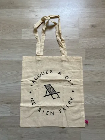 Sac en tissus « Jacques a dit Ne rien faire »