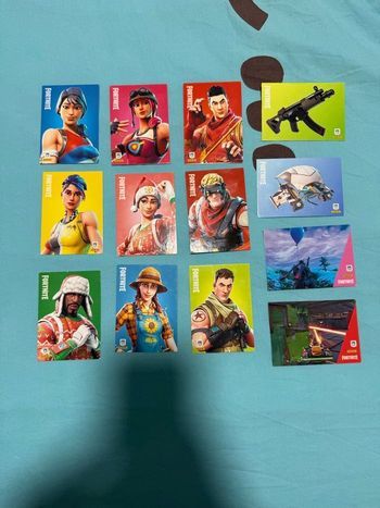 Lot de cartes Fortnite