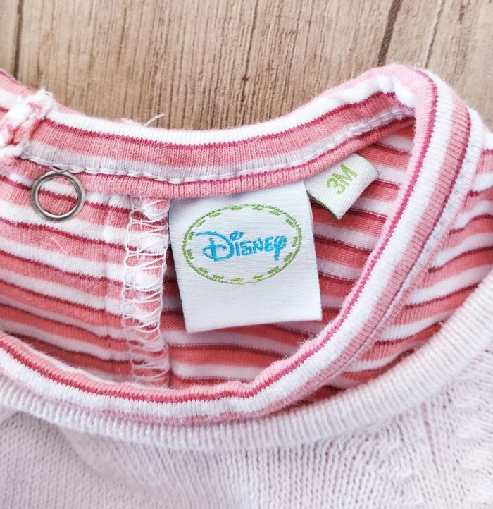 Combinaison robe rose pâle fille taille 3 mois Minnie Disney - photo numéro 2