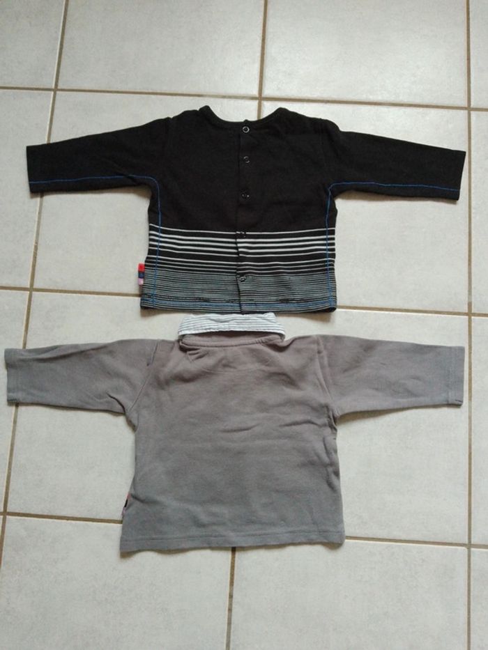 Lot 2 t-shirt garçon Berlingot 9 mois - photo numéro 2
