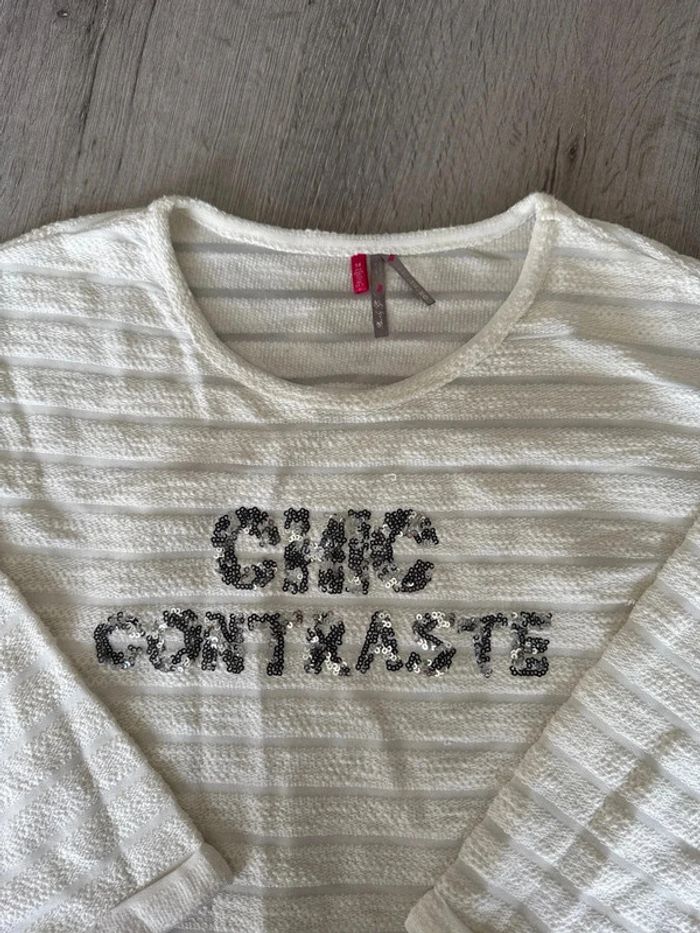 T shirt orchestra 14 ans avec sequins - photo numéro 2