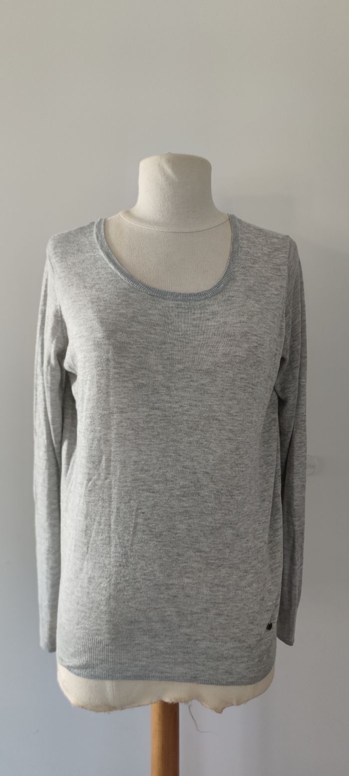 Pull manche longue Kaporal gris Taille S femme, très bon état - photo numéro 4
