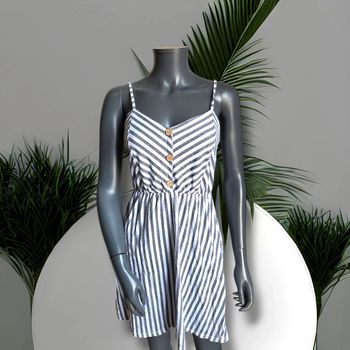 Robe à bretelle - ligné - M