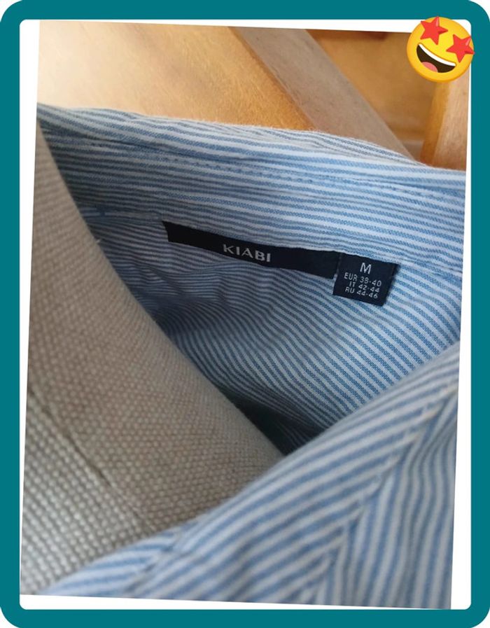 Chemise à rayures Taille M🌿💝 - photo numéro 4