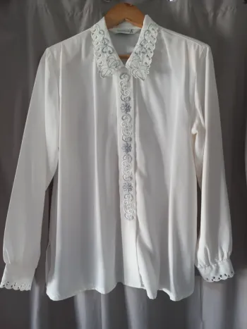 Chemisier blanc vintage