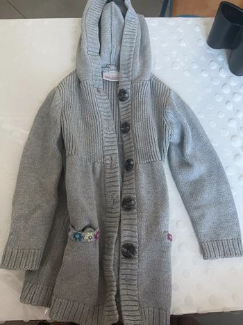 Veste grise à capuche