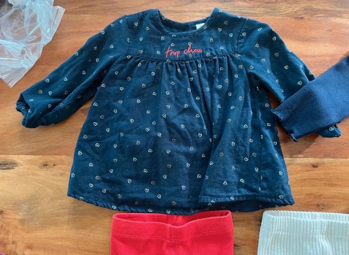 Ensemble tunique legging fille 9 mois - photo numéro 3