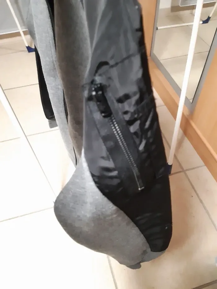 Veste cardigan gilet noir/gris - IKKS - taille XXS ado - photo numéro 6