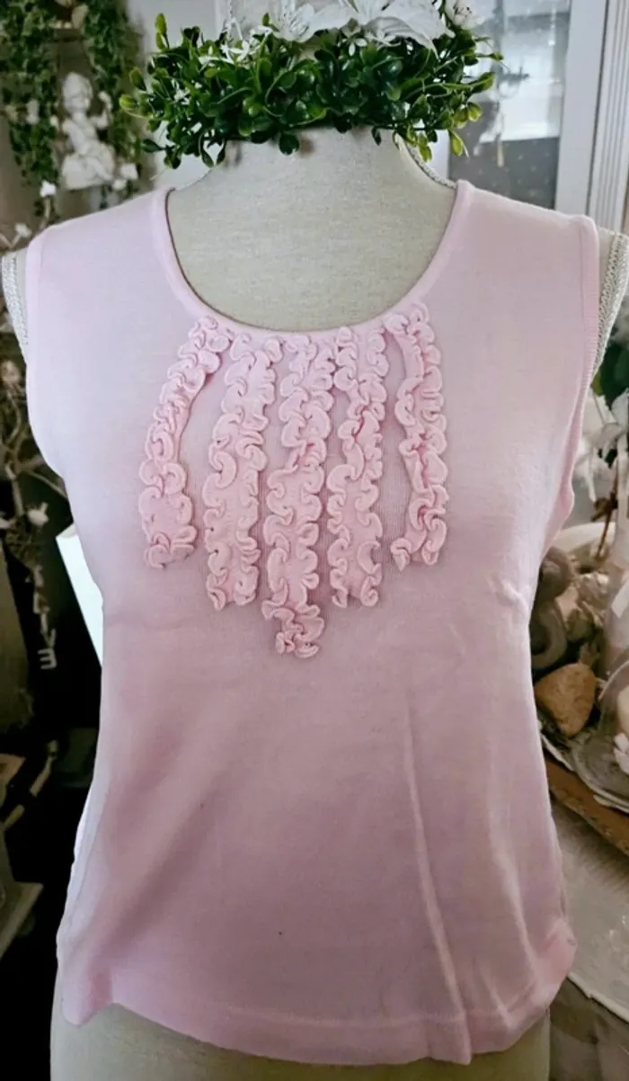 Haut debardeur rose Agathe Velmont Taille 40/42 Neuf - photo numéro 3