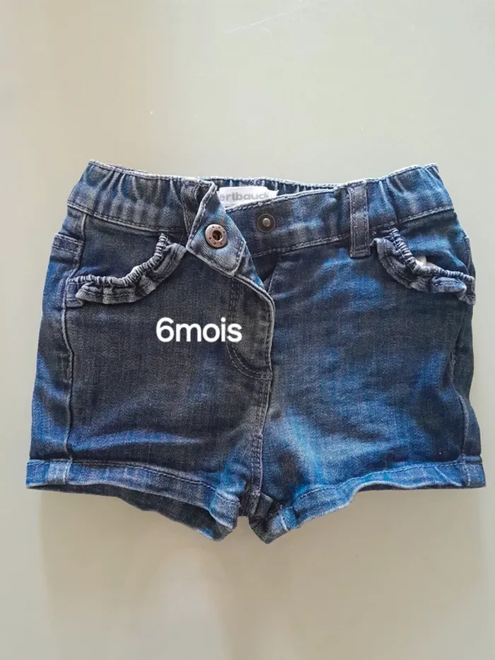 Short en jean fille 6 mois