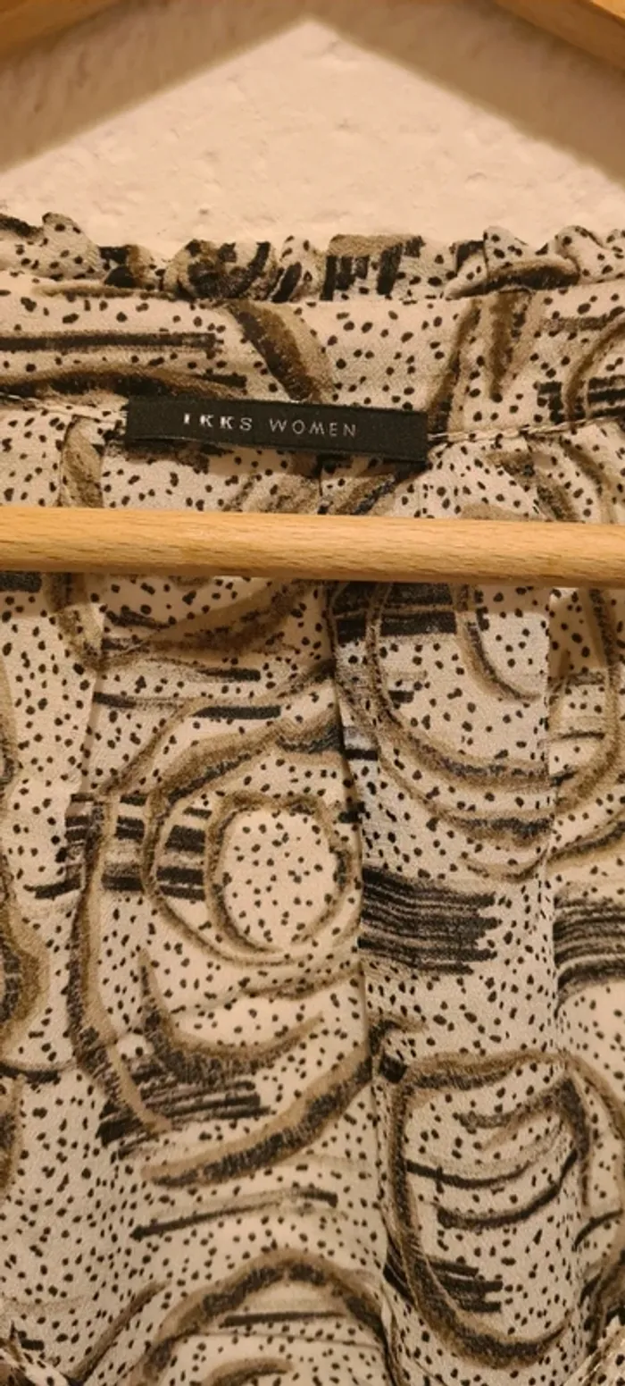 Blouse beige à motifs IKKS - photo numéro 3