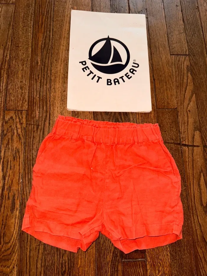 Short petit bateau en Lin et coton 5 ans
