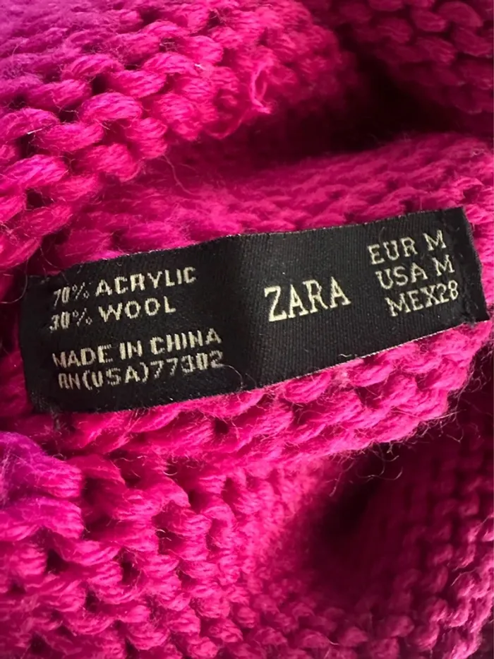 Pull rose fuschia Zara - photo numéro 6