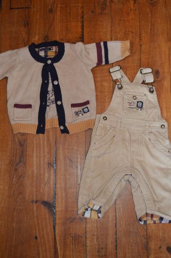 Ensemble Gilet + salopette Sergent Major 3 mois