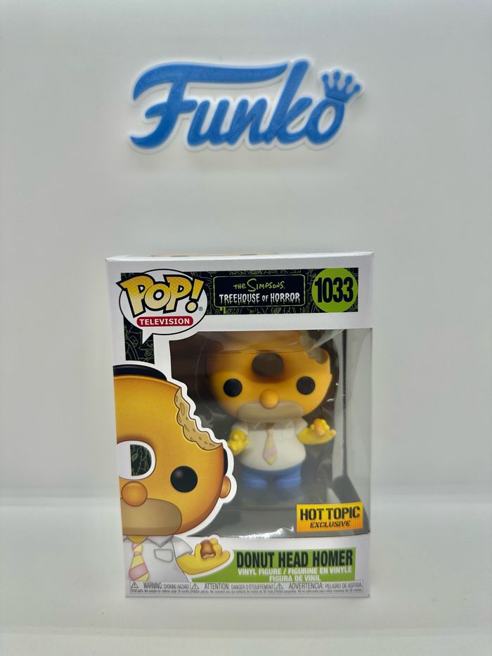 Funko Pop The Simpsons Donut Head Homer 1033 Hot Topic Exclusive 🇺🇸