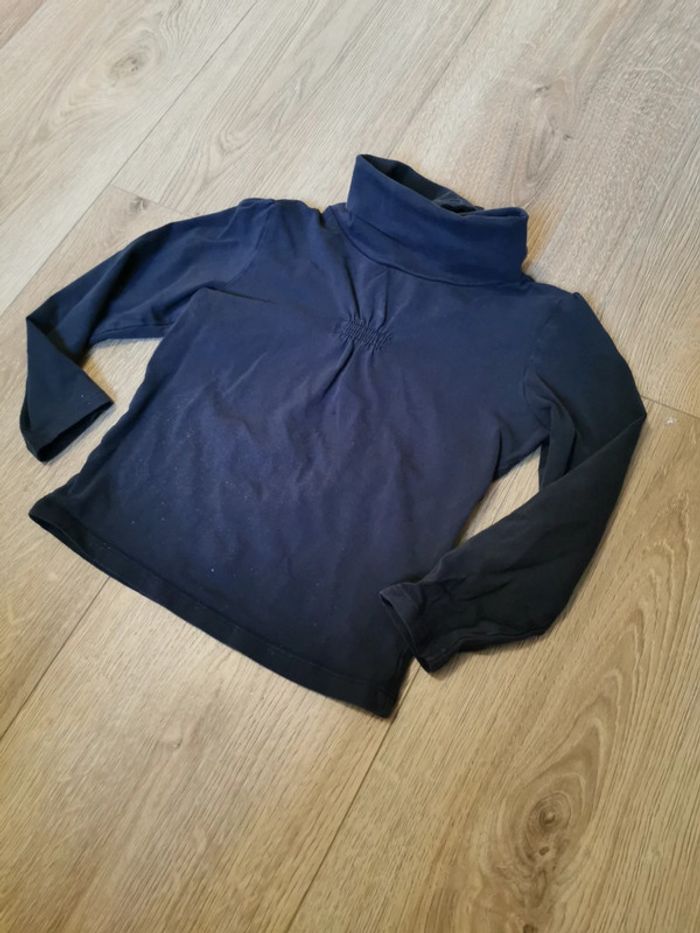 Tee shirt manche longue col roulé