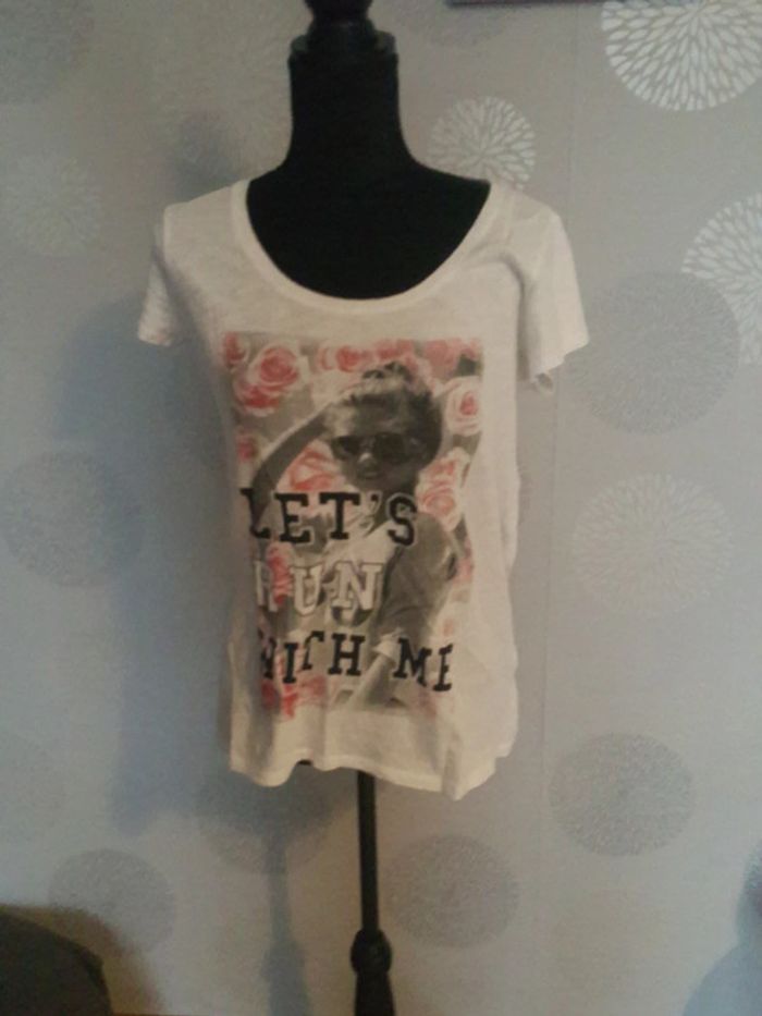 tee shirt imprimé rose - photo numéro 3