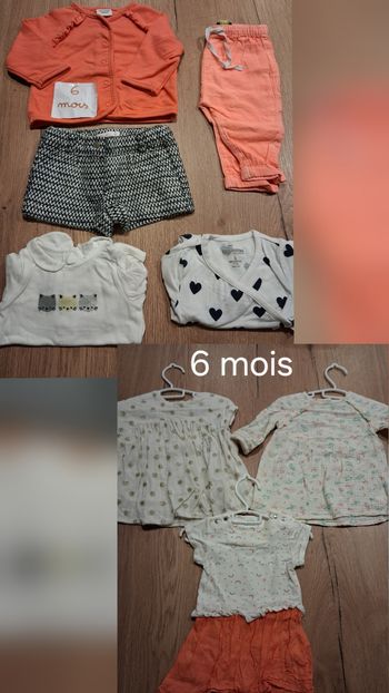 Lot vêtements 6 mois fille