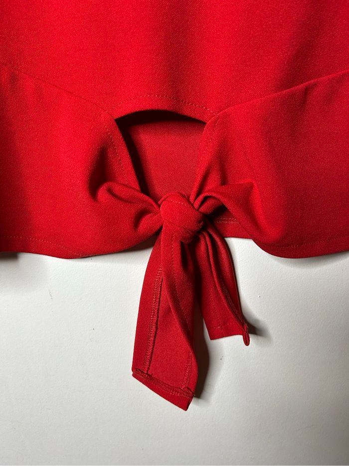 Haut Promod rouge à perles - photo numéro 5