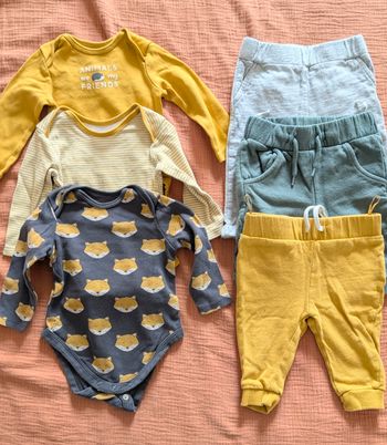 Lot bodys et pantalons 6 mois