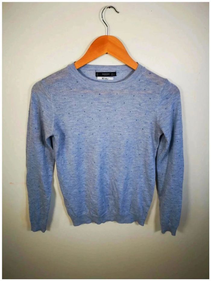 C34 pull gris Mango S