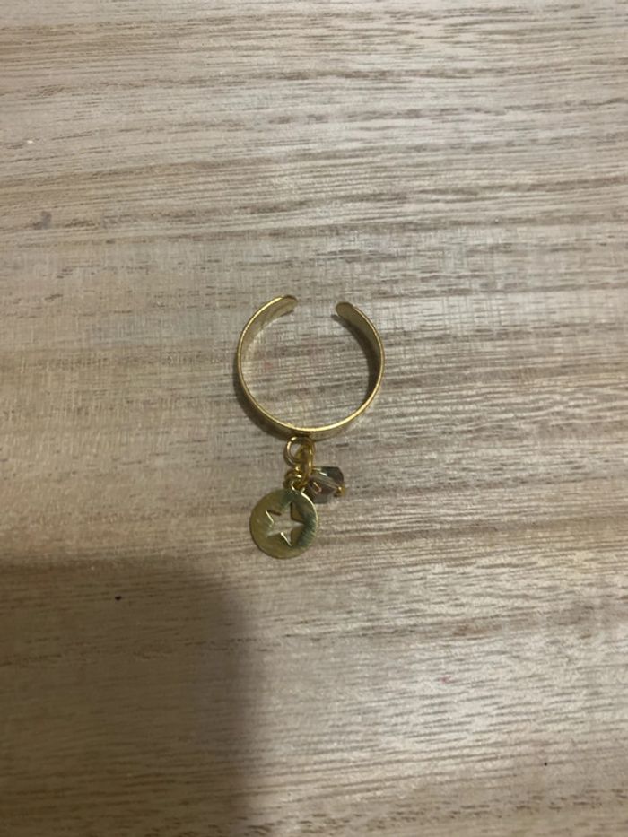 bague charm acier inoxydable