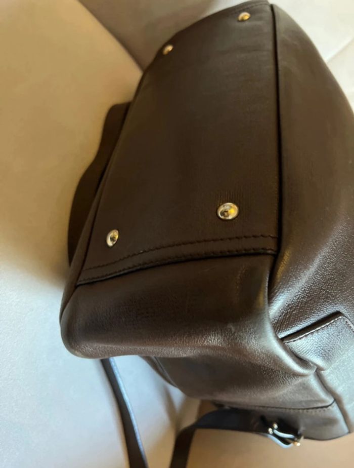 Yves Saint Laurent – Sac besace "Ycone" grand modèle – Marron chocolat - photo numéro 10