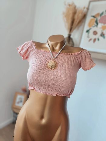 🌸 Haut court rose poudré - Taille M (38) 🌸