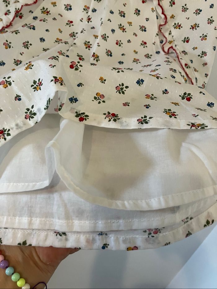 Blouse fleurie neuve 7 ans sergent Major - photo numéro 3
