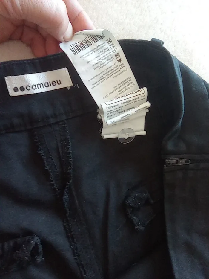 Jeans/ Pantalon Camaïeu, noir - photo numéro 10