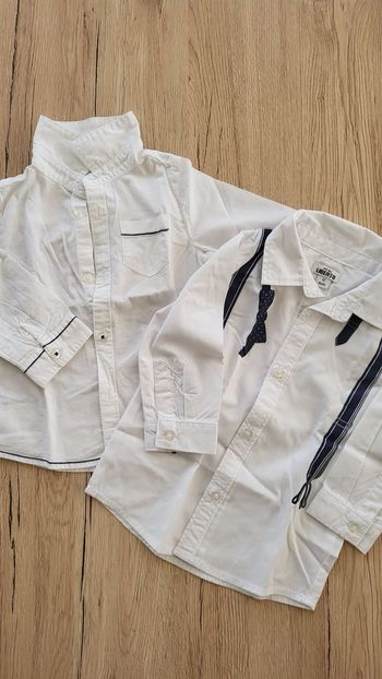 Lot de 2 chemises blanches